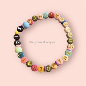 Inspirational Hand Beaded “Light of the World” Friendship Bracelet